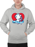 Officially Licensed ICEE Born To Chill Heart - Cozy Polar-Bear Graphic Men's Hoodie