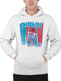 Officially Licensed ICEE Chillin' Trendy Drink - Retro Beverage Graphic  Men's Hoodie