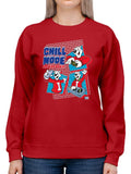 Officially Licensed ICEE Chill Mode Activated - Fun Polar-Bear Graphic Women's Sweatshirt