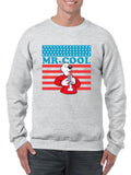 Officially Licensed ICEE Mr. Cool Patriotic Polar-Bear Chill Graphic Men's Sweatshirt