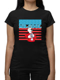 Officially Licensed ICEE Mr. Cool Patriotic Polar-Bear Chill Graphic Women's T-shirt