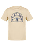 Officially Licensed Coca-Cola Enjoy Coke Retro Ice-Cold Glass Graphic Women's T-shirt