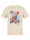 Officially Licensed Coca-Cola Ice Cold Sunshine Coke Poolside Graphic Women's T-shirt