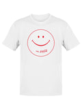 Officially Licensed Coca-Cola Smiley Logo Classic Happiness  Men's T-shirt