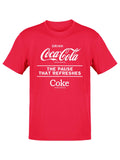 Officially Licensed Coca-Cola "The Pause That Refreshes" Retro Men's T-shirt
