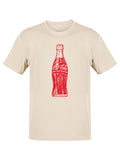 Officially Licensed Coca-Cola Retro Contour Bottle Design Men's T-shirt