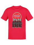 Officially Licensed Coca-Cola Retro Ice Cold Bottles Sign Logo Men's T-shirt