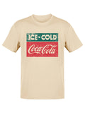 Officially Licensed Coca-Cola Ice-Cold Retro Distressed Logo Women's T-shirt