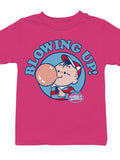 Officially Licensed Dubble Bubble Blowing Up with Dubble Bubble Youth's T-shirt