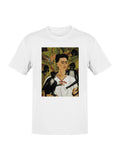Woman with Monkeys in a Tropical Setting Women's T-shirt
