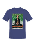 Vibrant Portrait with Floral Background Women's T-shirt
