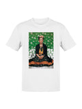 Vibrant Portrait with Floral Background Women's T-shirt