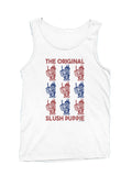 Officially Licensed Slush Puppie Red Blue Puppie Logo Men's Tank Top