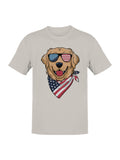 Patriotic Dog Bandana Men's T-shirt