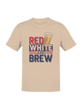 Red White and Brew Men's T-shirt