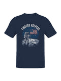 Astronaut Moon Flag Men's T-shirt