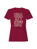 USA All Day Graphic Women's T-shirt