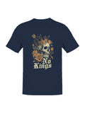 Skull, Crown & Roses Art Men's T-shirt