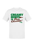 Officially Licensed Junior Mints Creamy Mints in Pure Chocolate Men's T-shirt