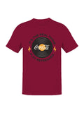 Officially Licensed Coca Cola Vinyl Style Logo Design Men's T-shirt