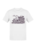 Skeleton Amidst Mushrooms - This is Fine Men's T-shirt
