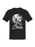 Majestic Wolf Amidst Moonlight Men's T-shirt