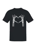 Skeleton Hand Heart Art Men's T-shirt