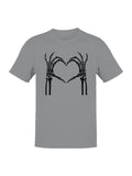 Skeleton Hands Make Heart Men's T-shirt