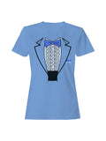 Classic Blue Bow Tie Tux Women's T-shirt