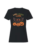Live Laugh Lurk Moth and Pumpkins Women's T-shirt