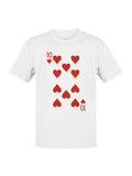 Ten of Hearts Playing Card Men's T-shirt