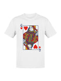 Queen of Hearts Playing Card Men's T-shirt