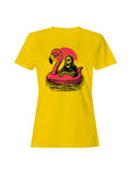 Grim Reaper on Flamingo Float Women's T-shirt
