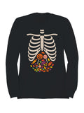 Halloween Candy Skeleton Men's Sweatshirt