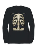 Vintage Ribcage Skeleton Illustration Women's Sweatshirt