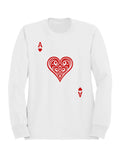 Ace of Hearts Tribal Art Women's Sweatshirt