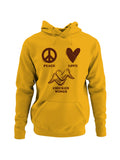 Peace Love Chicken Wings Men's Hoodie