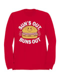 Sun’s Out, Buns Out Burger Women's Sweatshirt