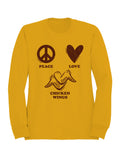 Peace Love Chicken Wings Women's Sweatshirt