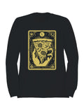 Tarot Card Style Pizza Slice Men's Sweatshirt