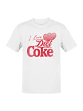Officially Licensed Diet Coke I Love Diet Coke Heart Men's T-shirt