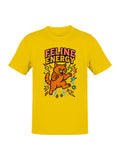Feline Energy: Fierce Cat Power Men's T-shirt
