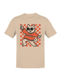 Cool Cat in "Whatever" Style Men's T-shirt
