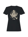Baphomet with Cute Cats Illustration Women's T-shirt
